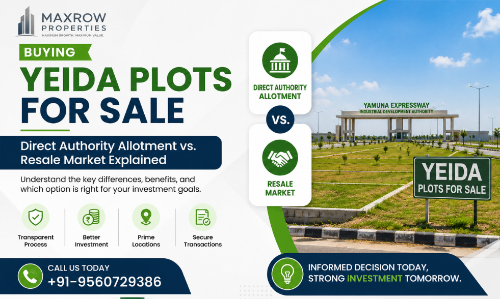 Buying YEIDA Plots for Sale: Direct Authority Allotment vs. Resale Market Explained