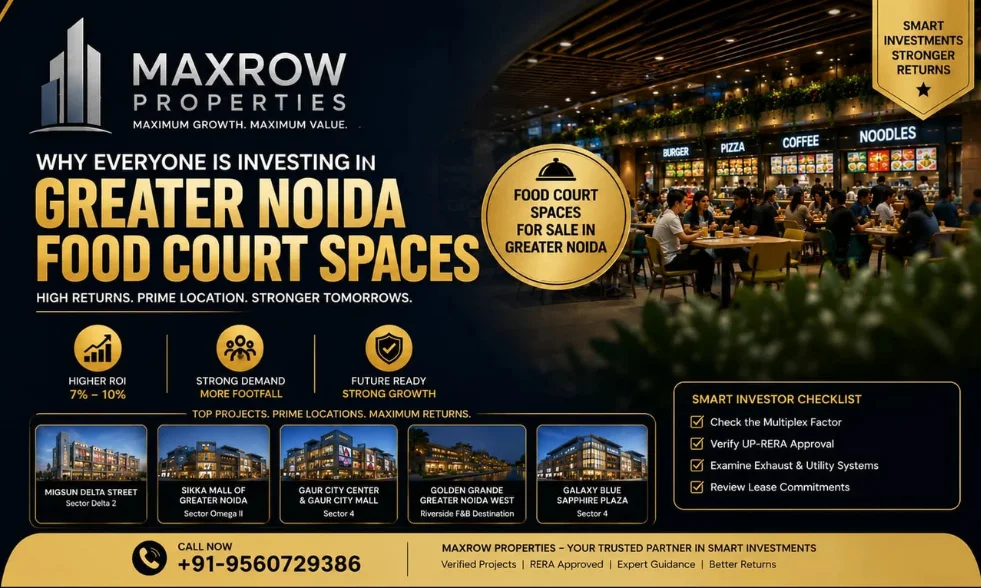 Why Everyone is Investing in Greater Noida Food Court Spaces (And Where to Buy)