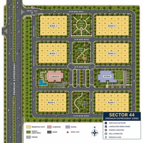 Sector 44 Authority Residential Plots